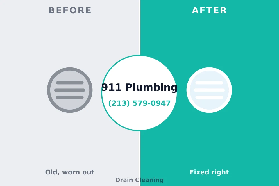 Before and after: plumbing company Freemansburg, PA